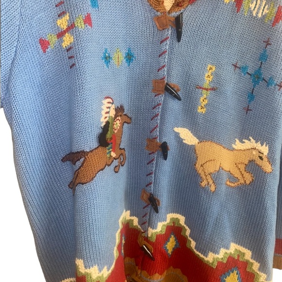 Storybook knits western plus size 2x cardigan handknits home shopping network - Picture 14 of 15